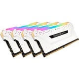 Corsair Vengeance CMW32GX4M4C3200C16W module de mémoire 32 Go 4 x 8 Go DDR4 3200 MHz, Mémoire vive Blanc, 32 Go, 4 x 8 Go, DDR4, 3200 MHz, 288-pin DIMM, Blanc