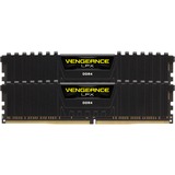 Corsair Vengeance LPX Series Low Profile 16 Go (2x 8 Go) DDR4 2400 MHz CL14, Mémoire vive Noir, Kit Dual Channel 2 barrettes de RAM DDR4 PC4-19200