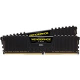 Corsair Vengeance LPX Series Low Profile 8 Go (2x 4 Go) DDR4 2400 MHz CL16, Mémoire vive Noir, Kit Dual Channel 2 barrettes de RAM DDR4 PC4-19200