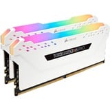 Corsair Vengeance RGB PRO 16 Go DDR4-3000 (2x 8 Go) mémoire vive Blanc, CMW16GX4M2C3000C15W, XMP 2.0