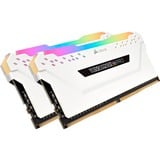 Corsair Vengeance RGB PRO 16 Go DDR4-3000 (2x 8 Go) mémoire vive Blanc, CMW16GX4M2C3000C15W, XMP 2.0