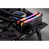 Corsair Vengeance RGB PRO 16 Go DDR4-3200 (2x 8 Go) mémoire vive Noir, CMW16GX4M2Z3200C16, XMP 2.0