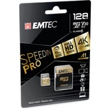 Emtec SpeedIN PRO 128 Go MicroSDXC UHS-I Classe 10, Carte mémoire 128 Go, MicroSDXC, Classe 10, UHS-I, 95 Mo/s, 85 Mo/s