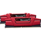 G.Skill 16 Go DDR4-2400 Kit, Mémoire vive Rouge, F4-2400C15D-16GVR, Ripjaws V, XMP 2.0