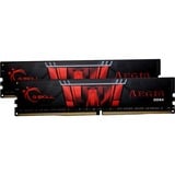 G.Skill 16 Go DDR4-2666 Kit, Mémoire vive Noir, F4-2666C19D-16GIS, Aegis