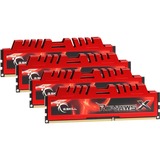 G.Skill 32 Go DDR3-1333 Quad-Kit, Mémoire vive F3-10666CL9Q-32GBXL, RipjawsX, Vente au détail