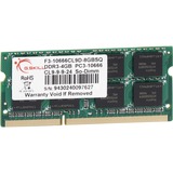 G.Skill 4 Go DDR3-1333, Mémoire vive F3-10666CL9S-4GBSQ, SQ, Vente au détail