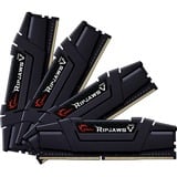 G.Skill 64 Go DDR4-3600 Quad-Kit, Mémoire vive Noir, F4-3600C18Q-64GVK, Ripjaws V, XMP