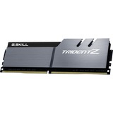 G.Skill D432Go 3200-16 Trident Z K2 GSK, Mémoire vive Argent/Noir, 32 Go, 2 x 16 Go, DDR4, 3200 MHz, 288-pin DIMM, Noir, Or, Argent