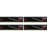 G.Skill F4-2400C15Q-64GFT module de mémoire 64 Go 4 x 16 Go DDR4 2400 MHz, Mémoire vive Noir, 64 Go, 4 x 16 Go, DDR4, 2400 MHz, 288-pin DIMM, Noir, Rouge