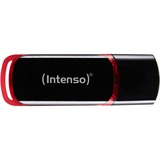 Intenso 16GB USB2.0 lecteur USB flash 16 Go USB Type-A 2.0 Noir, Rouge, Clé USB Noir/Rouge, 16 Go, USB Type-A, 2.0, 28 Mo/s, Casquette, Noir, Rouge