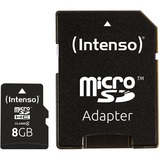 Intenso 3403460 mémoire flash 8 Go SDHC Classe 4, Carte mémoire 8 Go, SDHC, Classe 4, 20 Mo/s, 5 Mo/s, Résistant aux chocs, Résistant à une température, Résistant aux rayons X