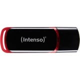 Intenso 8GB USB2.0 lecteur USB flash 8 Go USB Type-A 2.0 Noir, Rouge, Clé USB Noir/Rouge, 8 Go, USB Type-A, 2.0, 28 Mo/s, Casquette, Noir, Rouge