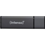 Intenso Alu Line lecteur USB flash 16 Go USB Type-A 2.0 Anthracite, Clé USB Noir, 16 Go, USB Type-A, 2.0, 28 Mo/s, Casquette, Anthracite