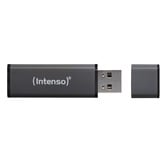 Intenso Alu Line lecteur USB flash 16 Go USB Type-A 2.0 Anthracite, Clé USB Noir, 16 Go, USB Type-A, 2.0, 28 Mo/s, Casquette, Anthracite