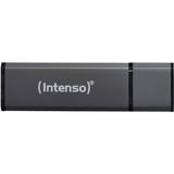 Intenso Alu Line lecteur USB flash 4 Go USB Type-A 2.0 Anthracite, Clé USB Noir, 4 Go, USB Type-A, 2.0, 28 Mo/s, Casquette, Anthracite