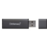 Intenso Alu Line lecteur USB flash 64 Go USB Type-A 2.0 Anthracite, Clé USB Anthracite, 64 Go, USB Type-A, 2.0, 28 Mo/s, Casquette, Anthracite