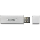 Intenso Alu Line lecteur USB flash 64 Go USB Type-A 2.0 Argent, Clé USB Argent, 64 Go, USB Type-A, 2.0, 28 Mo/s, Casquette, Argent