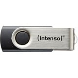 Intenso Basic Line lecteur USB flash 16 Go USB Type-A 2.0 Noir, Argent, Clé USB Noir/Argent, 16 Go, USB Type-A, 2.0, 28 Mo/s, Pivotant, Noir, Argent