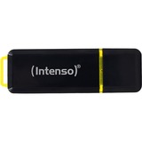 Intenso High Speed Line lecteur USB flash 256 Go USB Type-A 3.2 Gen 1 (3.1 Gen 1) Noir, Jaune, Clé USB Noir/Jaune, 256 Go, USB Type-A, 3.2 Gen 1 (3.1 Gen 1), 250 Mo/s, Casquette, Noir, Jaune