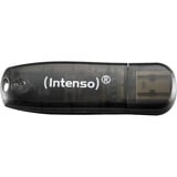 Intenso Rainbow Line lecteur USB flash 16 Go USB Type-A 2.0 Noir, Clé USB Noir, 16 Go, USB Type-A, 2.0, 28 Mo/s, Casquette, Noir