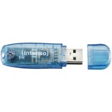 Intenso Rainbow Line lecteur USB flash 4 Go USB Type-A 2.0 Bleu, Clé USB Bleu, 4 Go, USB Type-A, 2.0, 28 Mo/s, Casquette, Bleu