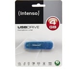 Intenso Rainbow Line lecteur USB flash 4 Go USB Type-A 2.0 Bleu, Clé USB Bleu, 4 Go, USB Type-A, 2.0, 28 Mo/s, Casquette, Bleu