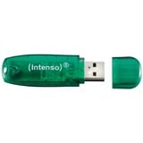 Intenso Rainbow Line lecteur USB flash 8 Go USB Type-A 2.0 Vert, Clé USB Vert, 8 Go, USB Type-A, 2.0, 28 Mo/s, Casquette, Vert