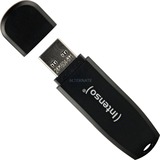 Intenso Speed Line lecteur USB flash 128 Go USB Type-A 3.2 Gen 1 (3.1 Gen 1) Noir, Clé USB Noir, 128 Go, USB Type-A, 3.2 Gen 1 (3.1 Gen 1), 70 Mo/s, Casquette, Noir
