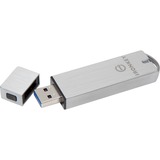 Kingston Basic S1000 128GB lecteur USB flash 128 Go USB Type-A 3.2 Gen 1 (3.1 Gen 1) Argent, Clé USB 128 Go, USB Type-A, 3.2 Gen 1 (3.1 Gen 1), 400 Mo/s, Casquette, Argent
