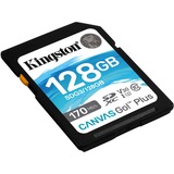 Kingston Canvas Go! Plus 128 Go SDXC, Carte mémoire Noir, UHS-I U3, Class 10, A2