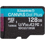 Kingston Canvas Go! Plus 128 Go microSDXC, Carte mémoire Noir, USH-I, U3, V30, A2
