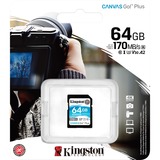 Kingston Canvas Go! Plus 64 Go SDXC, Carte mémoire Noir, UHS-I U3, Class 10, A2