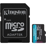 Kingston Canvas Go! Plus 64 Go , Carte mémoire Noir, UHS-I U3, Class 10, A2