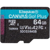 Kingston Canvas Go! Plus 64 Go microSDXC, Carte mémoire Noir