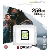 Kingston Canvas Select Plus 256 Go SDXC, Carte mémoire Noir, 256 Go, SDXC