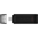 Kingston DataTraveler 70 64 Go, Clé USB Noir, DT70/64 Go, USB-C 3.2 Gen 1