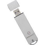 Kingston IronKey 128Go Basic S1000 Encrypted USB 3.0 FIPS 140-2 Level 3, Clé USB 128 Go, USB Type-A, 3.2 Gen 1 (3.1 Gen 1), 230 Mo/s, Casquette, Argent