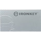 Kingston IronKey 64Go Basic S1000 Encrypted USB 3.0 FIPS 140-2 Level 3, Clé USB 64 Go, USB Type-A, 3.2 Gen 1 (3.1 Gen 1), 230 Mo/s, Casquette, Argent