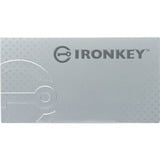 Kingston IronKey 8Go Basic S1000 Encrypted USB 3.0 FIPS 140-2 Level 3, Clé USB 8 Go, USB Type-A, 3.2 Gen 1 (3.1 Gen 1), 180 Mo/s, Casquette, Argent