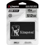Kingston KC600 512 Go, SSD Noir, SKC600/512G, SATA 600