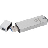 Kingston S1000 lecteur USB flash 16 Go USB Type-A 3.2 Gen 1 (3.1 Gen 1) Argent, Clé USB 16 Go, USB Type-A, 3.2 Gen 1 (3.1 Gen 1), 400 Mo/s, Casquette, Argent