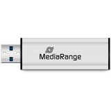 MediaRange MR916 lecteur USB flash 32 Go USB Type-A 3.2 Gen 1 (3.1 Gen 1) Noir, Argent, Clé USB Argent/Noir, 32 Go, USB Type-A, 3.2 Gen 1 (3.1 Gen 1), 70 Mo/s, Slide, Noir, Argent