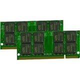 Mushkin 4GB PC2-6400 Kit module de mémoire 4 Go 2 x 2 Go DDR2 800 MHz, Mémoire vive 4 Go, 2 x 2 Go, DDR2, 800 MHz, 200-pin SO-DIMM