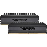 Patriot Viper 4 PVB416G300C6K module de mémoire 16 Go 2 x 8 Go DDR4 3000 MHz, Mémoire vive Noir, 16 Go, 2 x 8 Go, DDR4, 3000 MHz, 288-pin DIMM