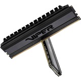 Patriot Viper 4 PVB416G300C6K module de mémoire 16 Go 2 x 8 Go DDR4 3000 MHz, Mémoire vive Noir, 16 Go, 2 x 8 Go, DDR4, 3000 MHz, 288-pin DIMM