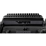 Patriot Viper 4 PVB416G300C6K module de mémoire 16 Go 2 x 8 Go DDR4 3000 MHz, Mémoire vive Noir, 16 Go, 2 x 8 Go, DDR4, 3000 MHz, 288-pin DIMM