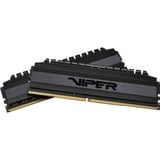 Patriot Viper 4 PVB48G300C6K module de mémoire 8 Go 2 x 4 Go DDR4 3000 MHz, Mémoire vive Noir, 8 Go, 2 x 4 Go, DDR4, 3000 MHz, 288-pin DIMM