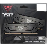 Patriot Viper Steel PVS464G360C8K module de mémoire 64 Go 2 x 32 Go DDR4 3600 MHz, Mémoire vive Gris, 64 Go, 2 x 32 Go, DDR4, 3600 MHz, 288-pin DIMM