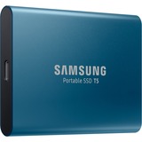 SAMSUNG Portable T5, 500 Go, SSD bleu, MU-PA500B/EU, USB-C 3.2 (10 Gbit/s), V-NAND